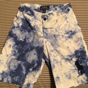 Polo Boys Tie Die Swim Trunks - Size 8